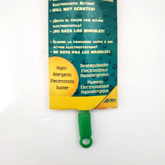 Vtg The Mini Duster Green Electrostatically Charged NEW 9" Arden Companies - Picture 4 of 9